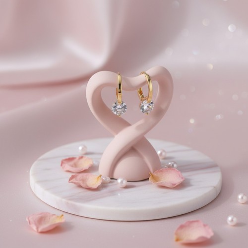 Creolen damen mit zirkonia - damen,