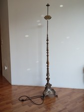 stehlampe antik massiv messing