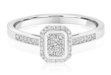 Echter Diamant Halo Cluster