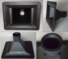 2x PA HORN MITTEL HOCHTONHORN FÜR 1 3/8 " ZOLL TREIBER 195x155mm MITTELTONHORN