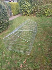 Außenkäfig für Kaninchen, Hasen, Hühner aus Metall mit Weglaufschutz