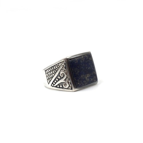 925 silber ring - silber, lapislazuli