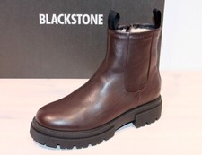 BLACKSTONE Leder-Stiefel Boots Stiefelette Lammfell - AL415 Brown - Neu&OVP!