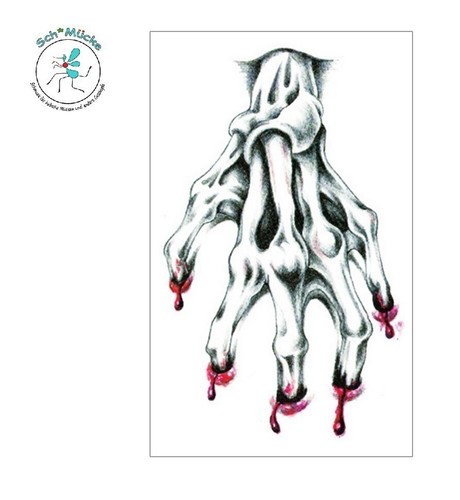 Faketattoo totenhand tod blut - faketattoo,