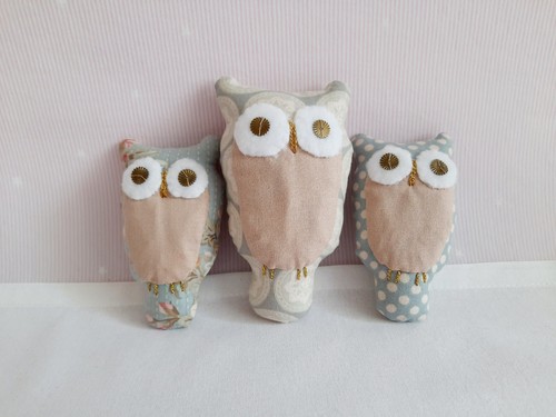 Eule 3er set tilda vogel - eule,,