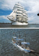 2 AK Segelschiffe Windjammer Groß-Segler in Farbe - unbenutzt