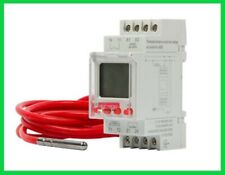 Temperaturregler Digital Temperaturschalter Thermostat  Hutschiene -25 +130 16A 