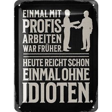 Retro Blechschild Werkstatt, vintage Metallschilder Sprüchen 15x20cm