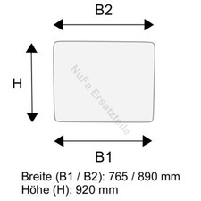 Frontscheibe für Linde H20 H25 H30 BR 351-02 Gabelstapler, Stapler (3514379000)