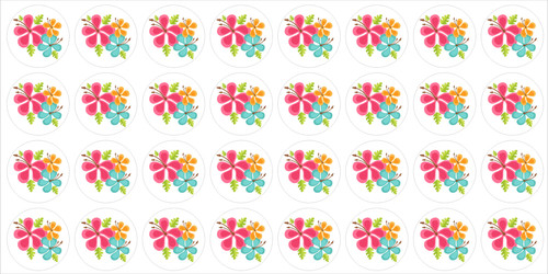 Aufkleber blumen blüten - aufkleber,