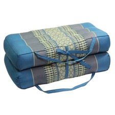 Yoga Block Faltbar Kopfkissen Sitzkissen Kissen Kapokkissen -Kapok Türkis Grau 