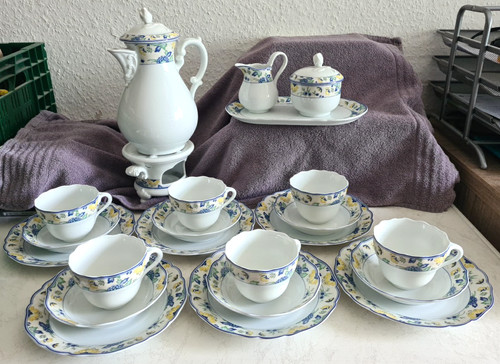 23tlg porzellan kaffeeservice - porzellan,