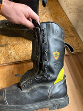 Haix Fire Flash Gamma Feuerwehrstiefel Schnittschutz, THW, Einsatzstiefel Gr. 42