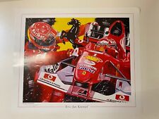 Michael Schumacher Ferrari Litho Lithographie Kunstdruck 60x50 cm F1 Formel 1 
