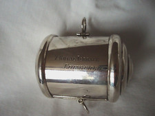 LEDER RASIERMESSER SCHÄRFBAND EDWARDIANISCH STERLINGSILBER BIRMINGHAM 1904