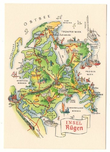 1955 insel rügen - ak,