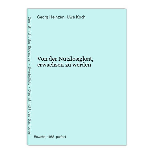 Von der nutzlosigkeit - von,