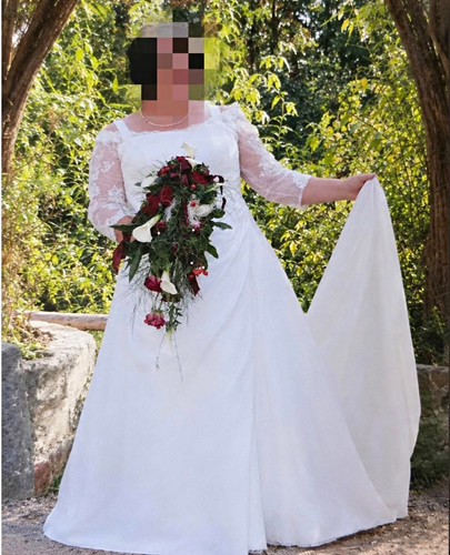 Brautkleid linie 4 arm - brautkleid, a-linie