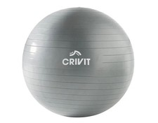 CRIVIT Soft-Gymnastikball Sportball Gymnastik Yogaball Pilatesball 65cm grau