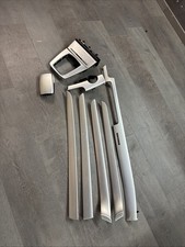 Audi A4 S4 B6 B7 8E Interieur Dekor Leisten 2-Din Alu Gebürstet Quattro 