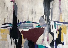 „Terra Mystica“, Heinrich G. Noé, 1968, Collage, 42x58 cm