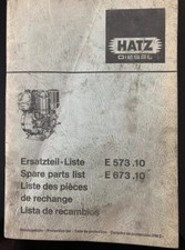 ERSATZTEILLISTE HATZ E573.10 E673.10