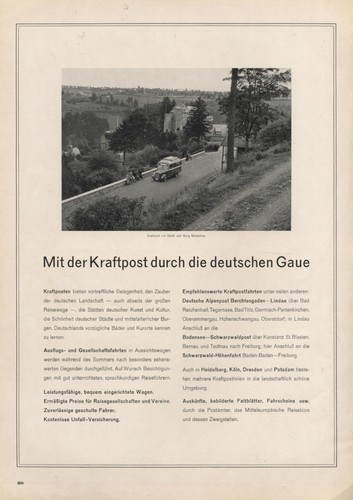 Kraftpost stadt und - und, burg