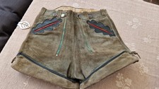 Trachtenhose Lederhose 1970er Jahre Fa. Ries Echtleder