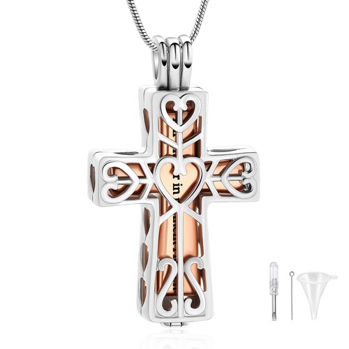 Kreuz kette urnen halskette - kreuz,