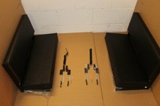 PAAR schwarze Vinyl Sitzbänke
