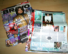 Konvolut MICHAEL JACKSON Clippings Seiten Poster Bravo 2009 Tod