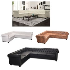 6-Sitzer Sofa Kunstleder