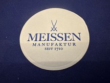 a. Werbung Tassenuntersetzer Oblate PM Meissen Schwerter Kaffee Untersetzer 10cm