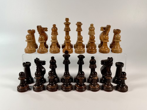 Vintage schachfiguren staunton - schachfiguren,