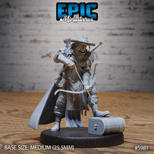 D&D Miniature -Half-Orc Female