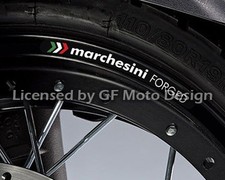 Weiß Marchesini Rad Abziehbilder Rim Aufkleber Set Ducati Aprilia KTM RC8 