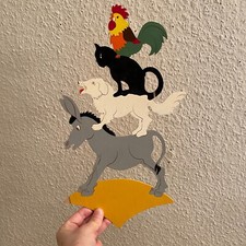 1940er Märchenholzbild