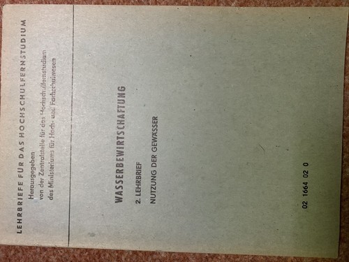 Wasserbewirtschaftung