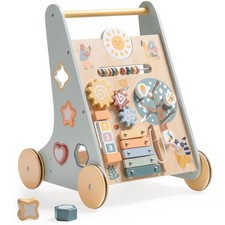 Robuste Holz Baby Walker Montessori Push Spielzeug für Babys lernen zu laufen