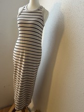 Marks & SpencerSTRIPED MIDI - Strickkleid - ecru mix, UK 12, EU 40/42, Baumwolle