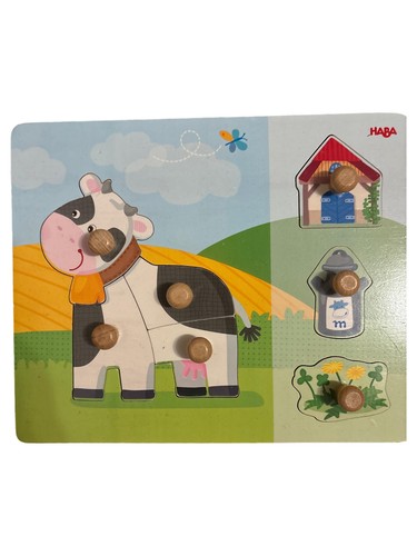 Haba steckpuzzle kuh teile - haba,