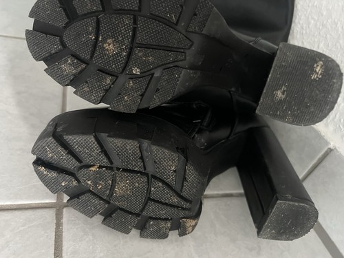 Damen leder stiefel schwarz - stiefel, 37