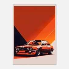 BMW E36 - Poster oder Leinwand
