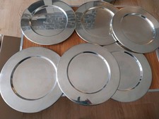 versilbter Untersetzer Für Essteller - 6 Stück