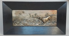 Relief Bild Jäger Fasanen
