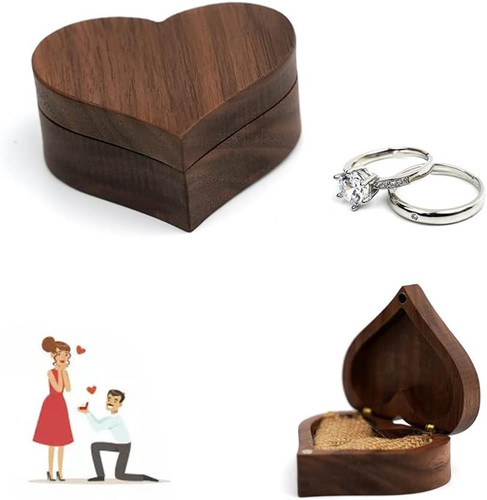Kleine ringschatulle holz - kleine,