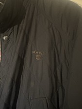 Gant Nylon Double Decker Jacke Herren Groß 2in1 Abnehmbar Weste Versteckt Kapuze