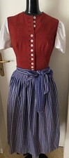 Vintage Bauern Dirndl Hofer Chiemgau Rot Schwarz Gr 36 ❤️❤️❤️