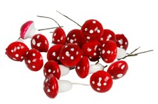 Baumschmuck Fliegenpilz 18er Set Weihnachtsbaumanhänger Christbaumschmuck 