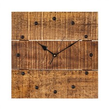 Holzuhr wanduhr 30x30cm holz - holzuhr,